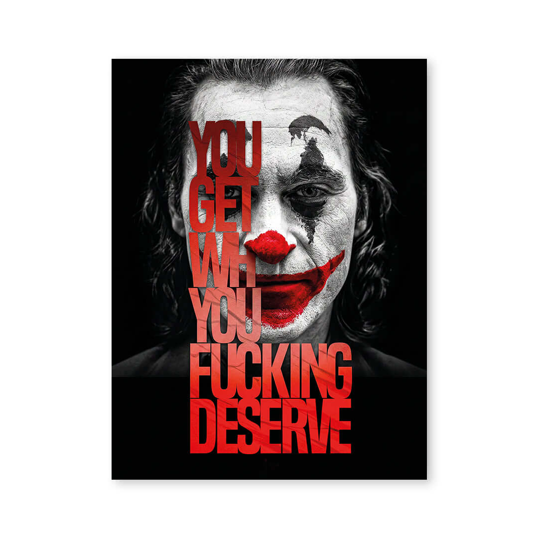 Cuadro Póster Joker con Frase | Decoración Oscura