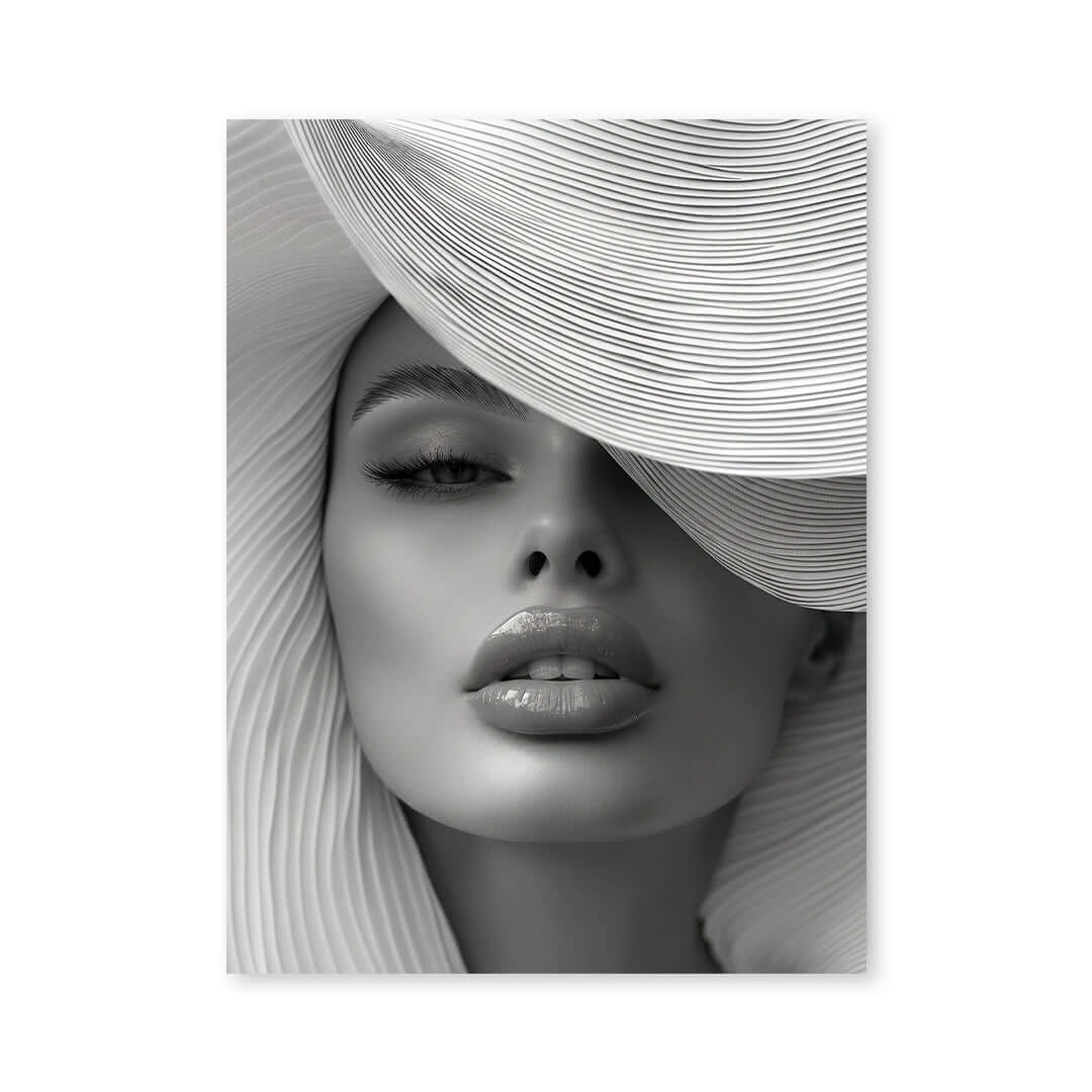 Cuadro Póster Mujer con Sombrero | Decoración Elegante