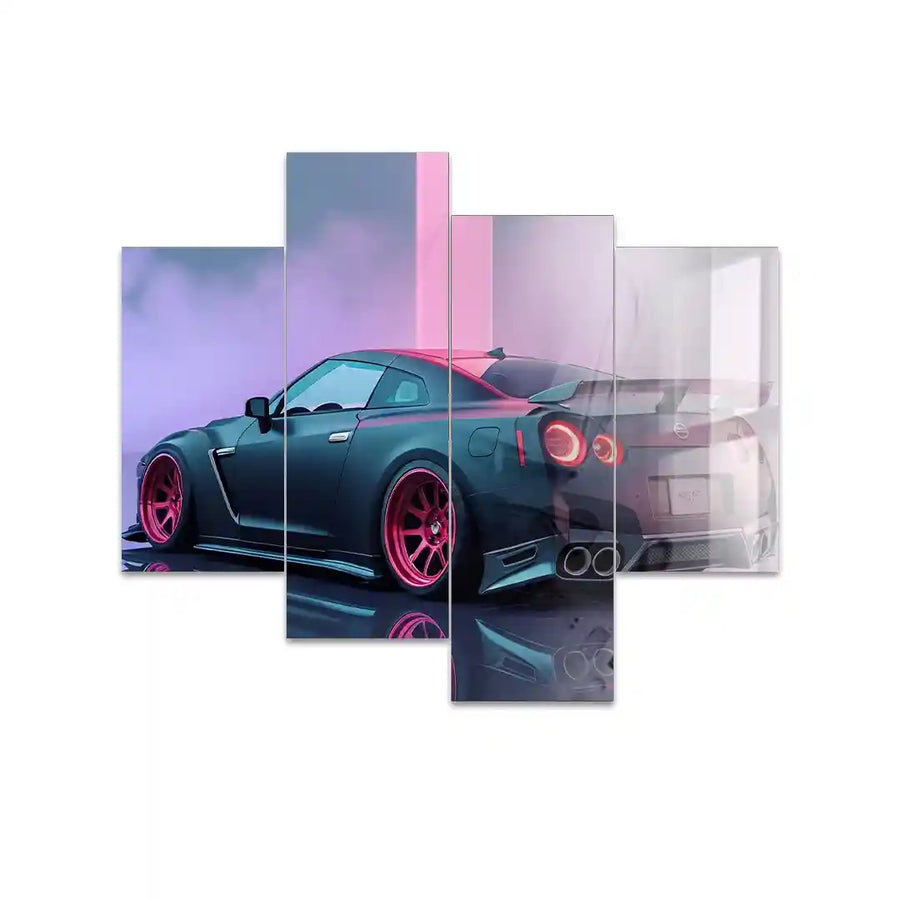 Cuadro de Metacrilato Nissan GT-R | Estilo Neón