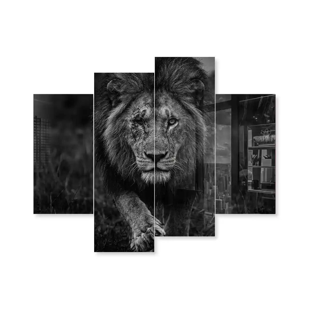 Cuadro de Metacrilato León | Decoración Moderna de Pared