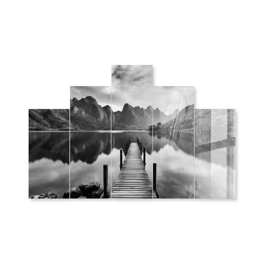 Cuadro de Metacrilato Paisaje | Decoración en Blanco y Negro