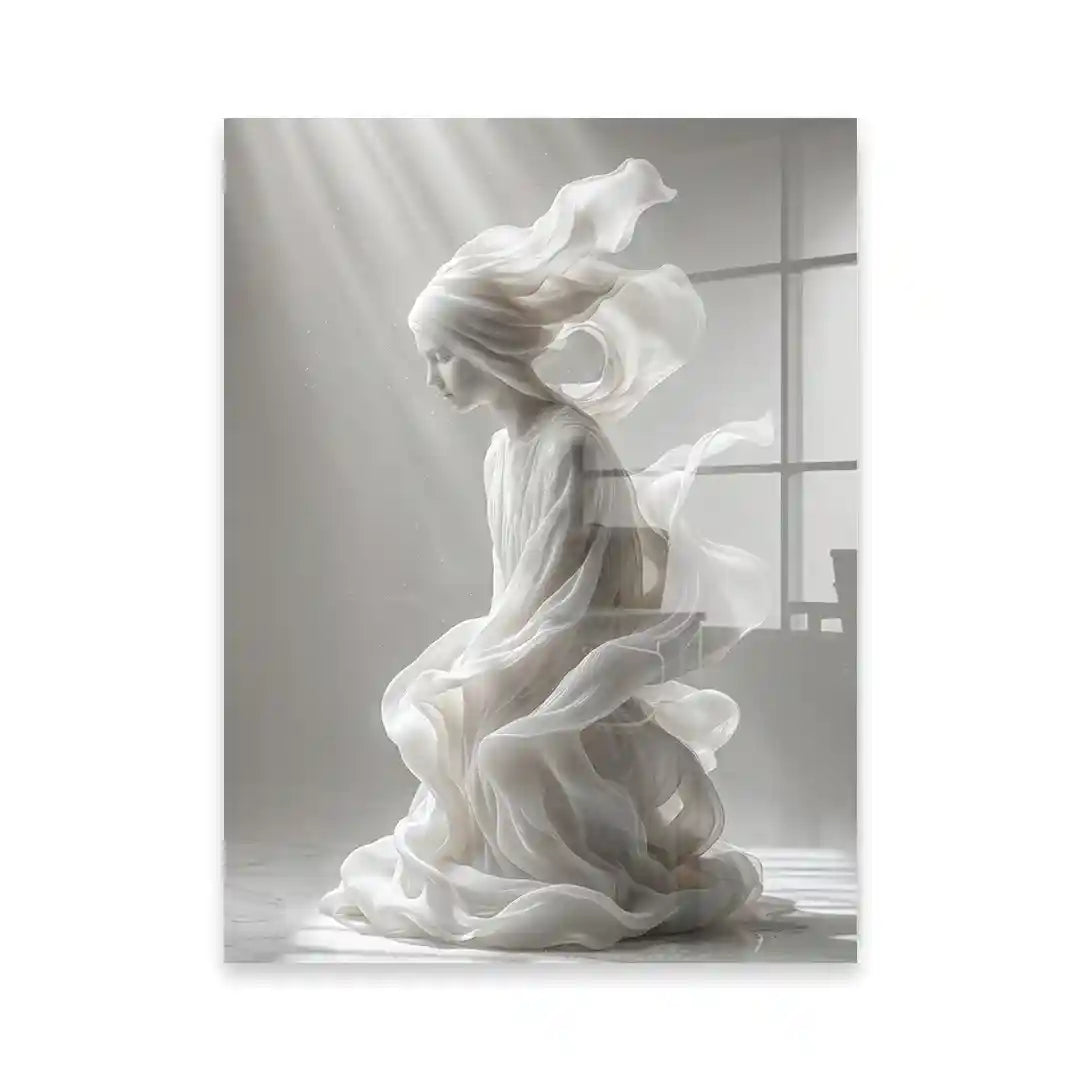 Cuadro Figura Blanca | Elegancia en Movimiento