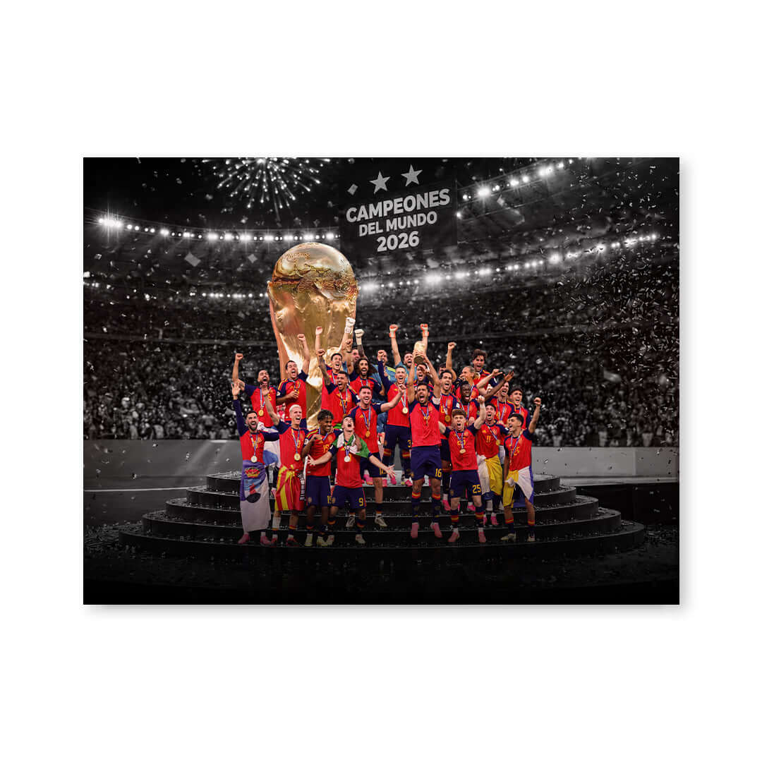 Cuadro Póster España Campeona del Mundo 2026 | Fútbol