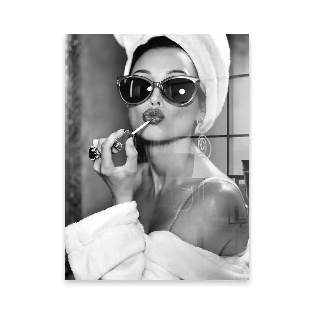 Cuadro Glamour en Blanco y Negro | Belleza y Estilo