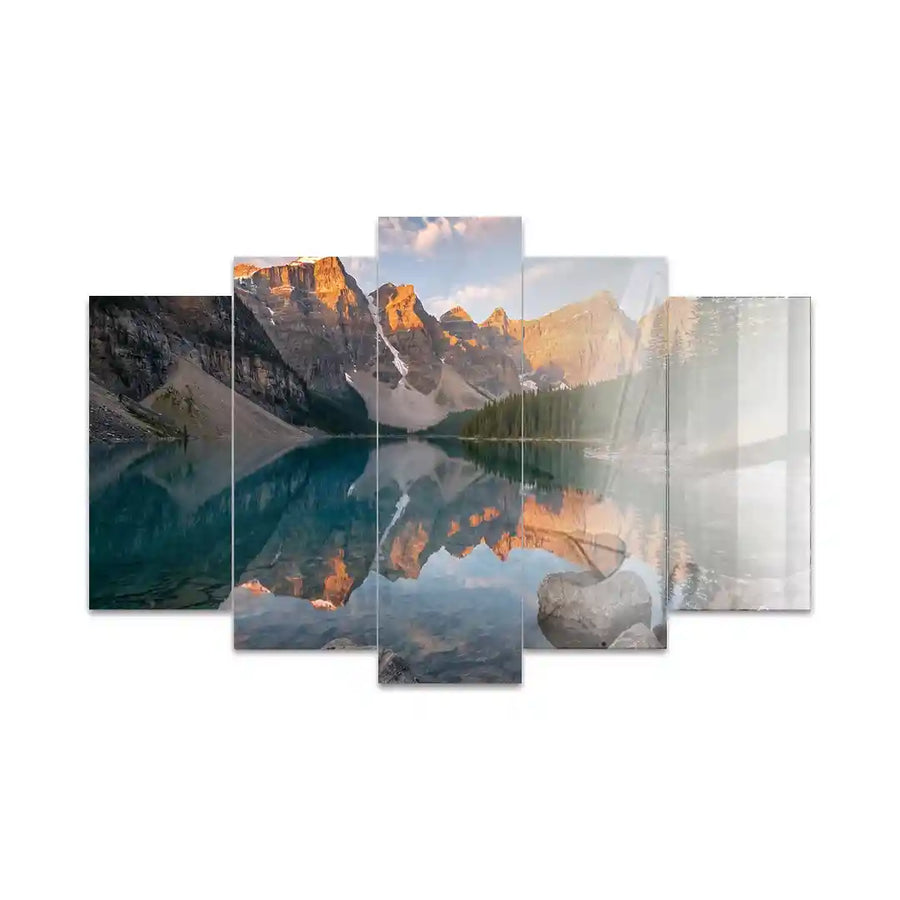 Cuadro de Metacrilato Montañas y Lago | Decoración Natural
