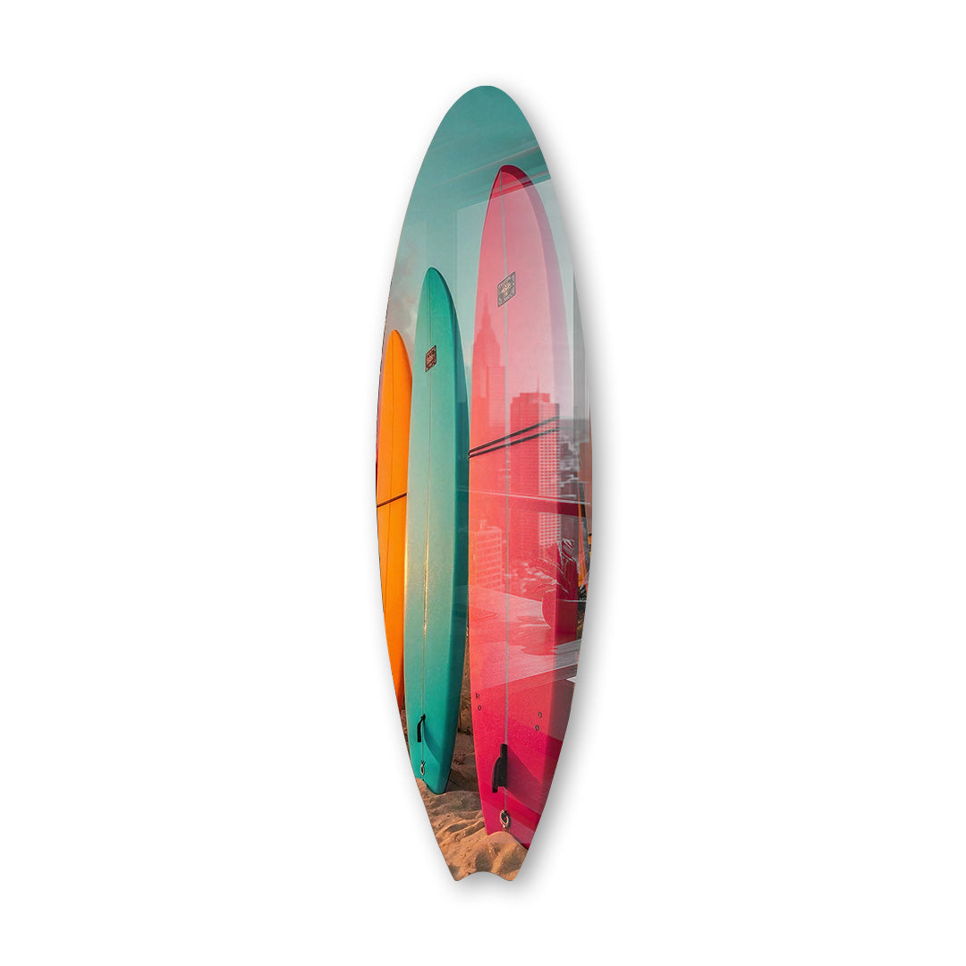 Cuadro Decorativo Tabla de Surf | Sunset Boards