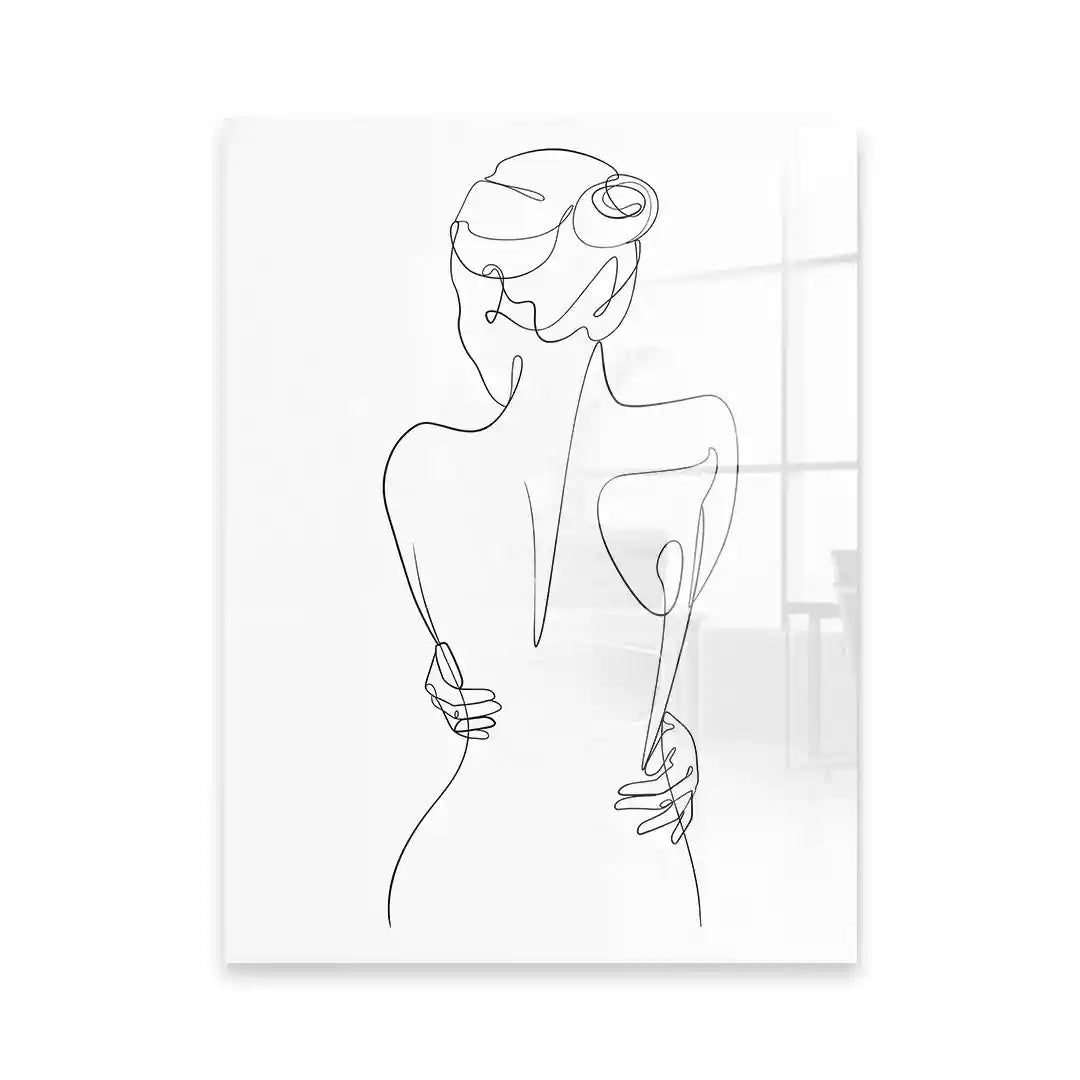 Cuadro Póster Mujer Line Art | Decoración Minimalista