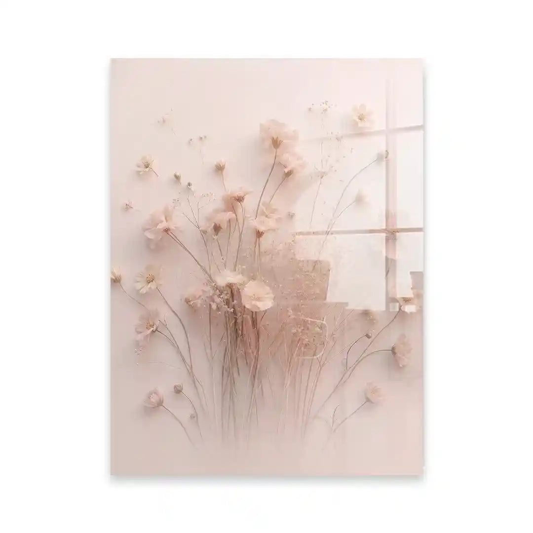 Cuadro Póster Flores Rosadas Delicadas | Decoración Floral Elegante