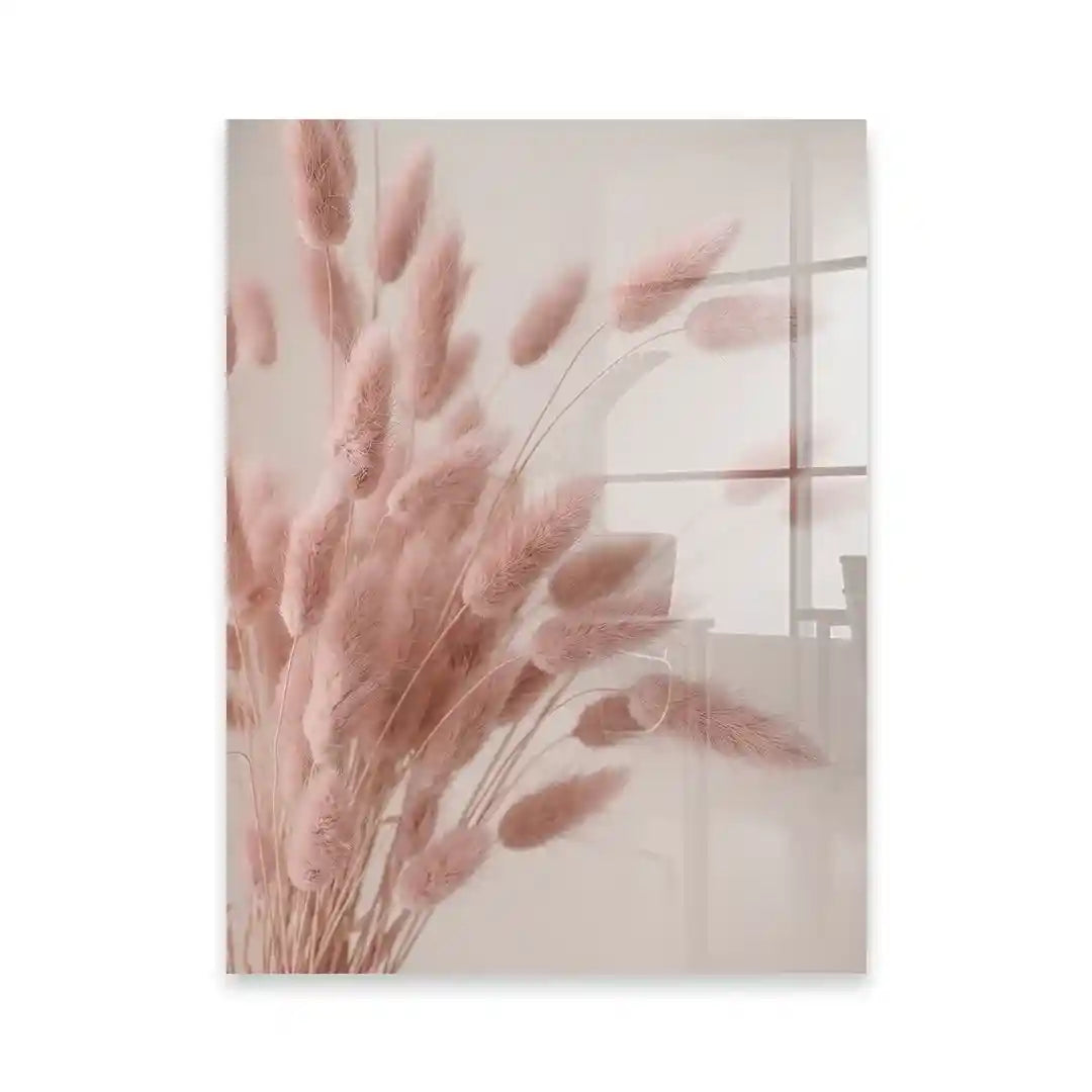 Cuadro Póster Espigas Rosa | Decoración Natural Delicada