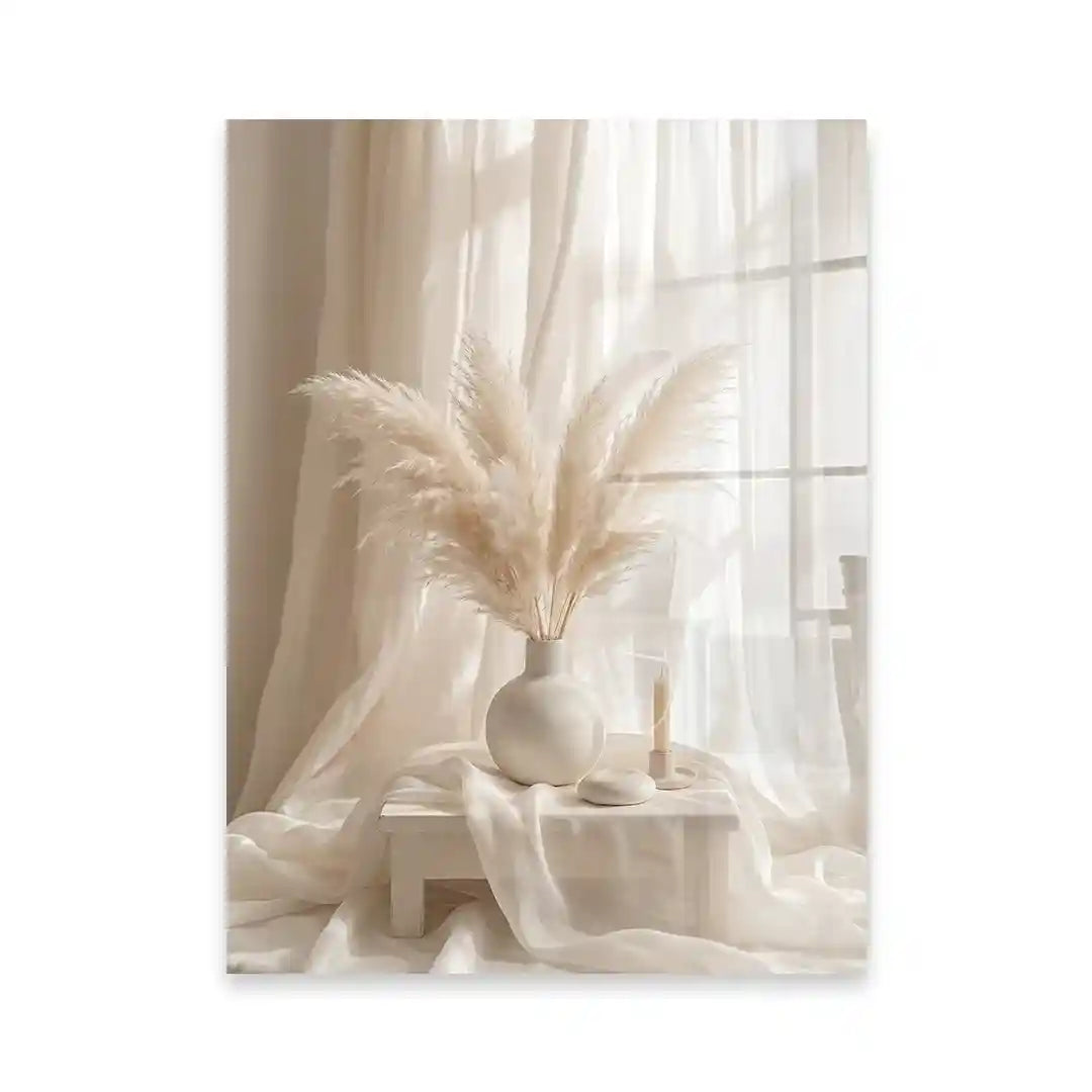 Cuadro Póster Pampas Beige | Decoración Natural Minimalista