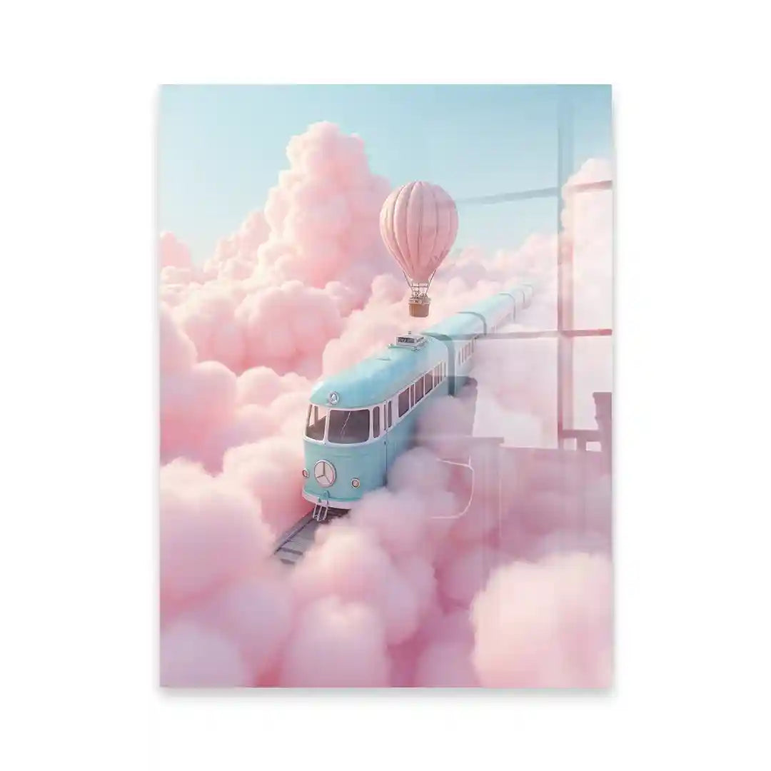 Cuadro Póster Dream Train | Viaje entre Nubes