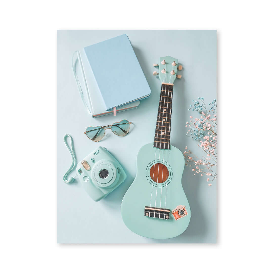 Cuadro Póster Guitarra y Cámara | Decoración Musical