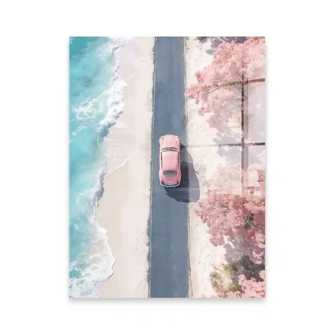 Cuadro Póster Coastal Drive | Pink Road