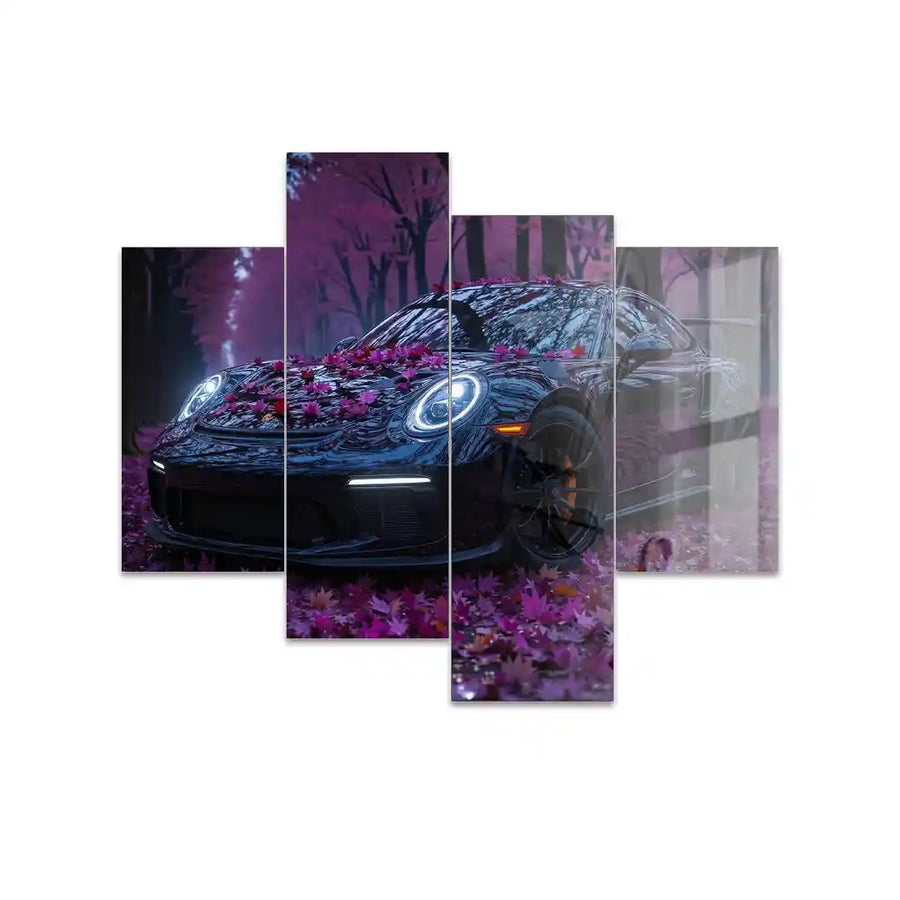 Cuadro de Metacrilato Porsche 911 GT3 | Decoración Neón