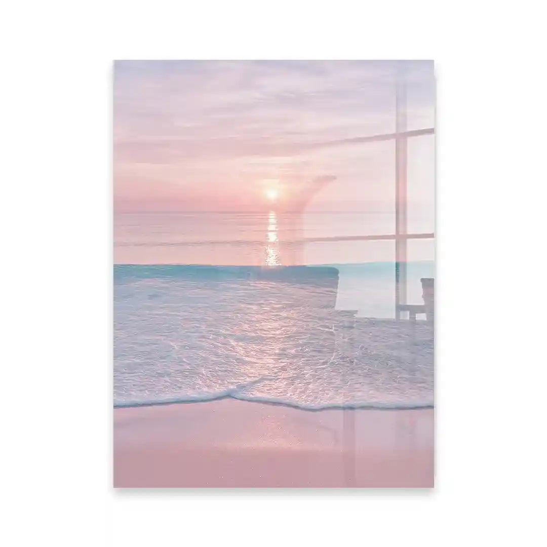 Cuadro Póster Atardecer Rosa | Pink Horizon
