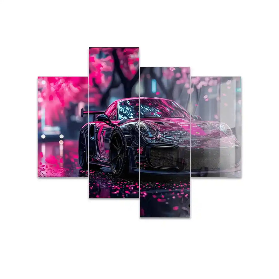 Cuadro de Metacrilato Porsche 911 GT2 | Decoración Neón