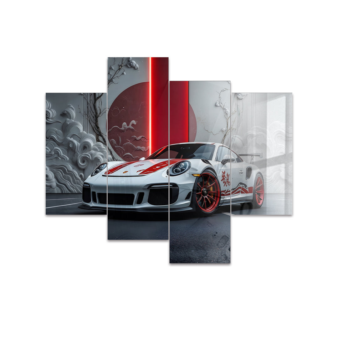Cuadro de Metacrilato Porsche 911 GT3 | Estilo Japonés