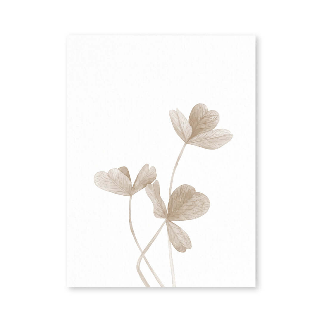 Cuadro Póster Flores Minimalistas | Decoración Beige
