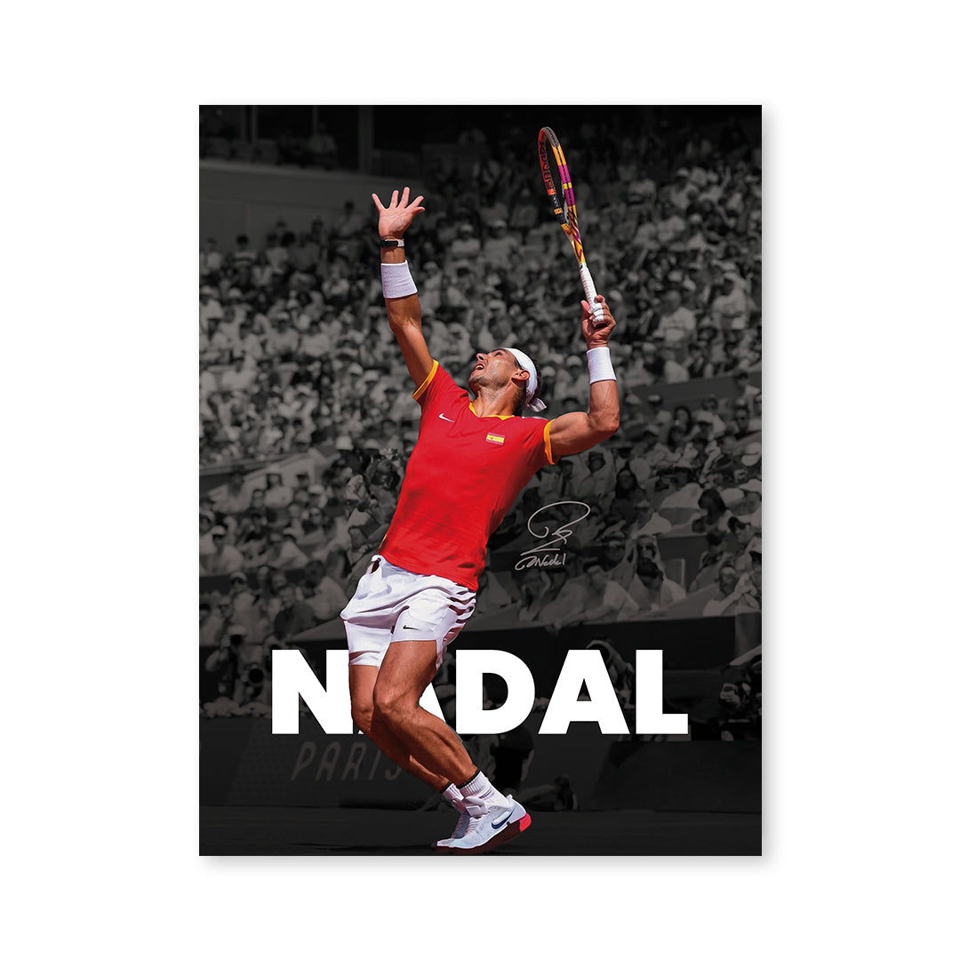 Cuadro Póster Rafael Nadal | Decoración de Tenis