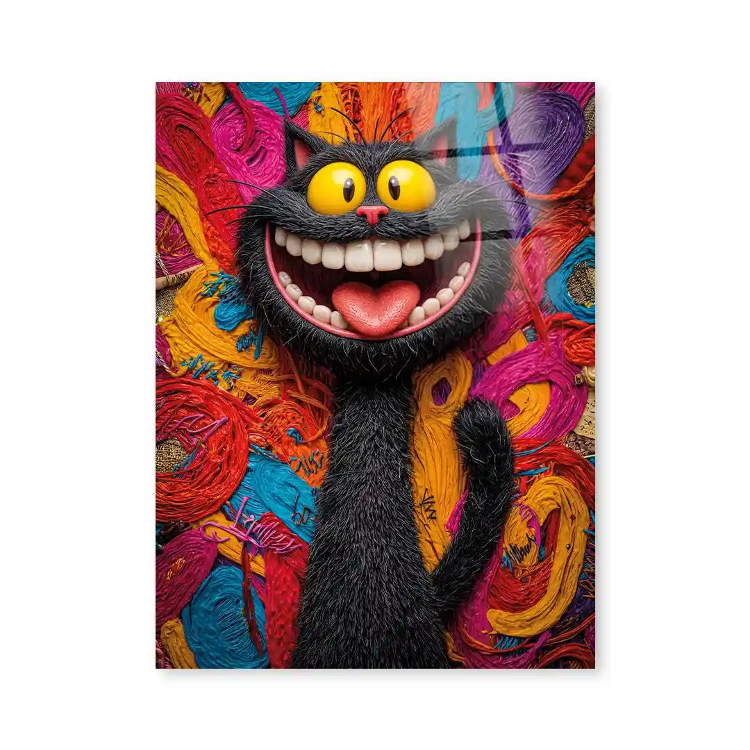Cuadro Pop Art | Gato Sonriente | Explosión de Color