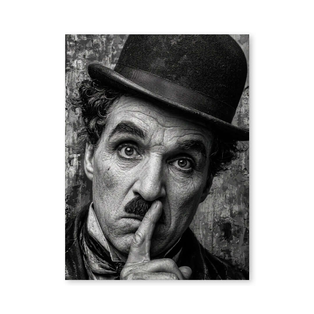 Cuadro Póster Charlie Chaplin | Decoración de Cine Clásico