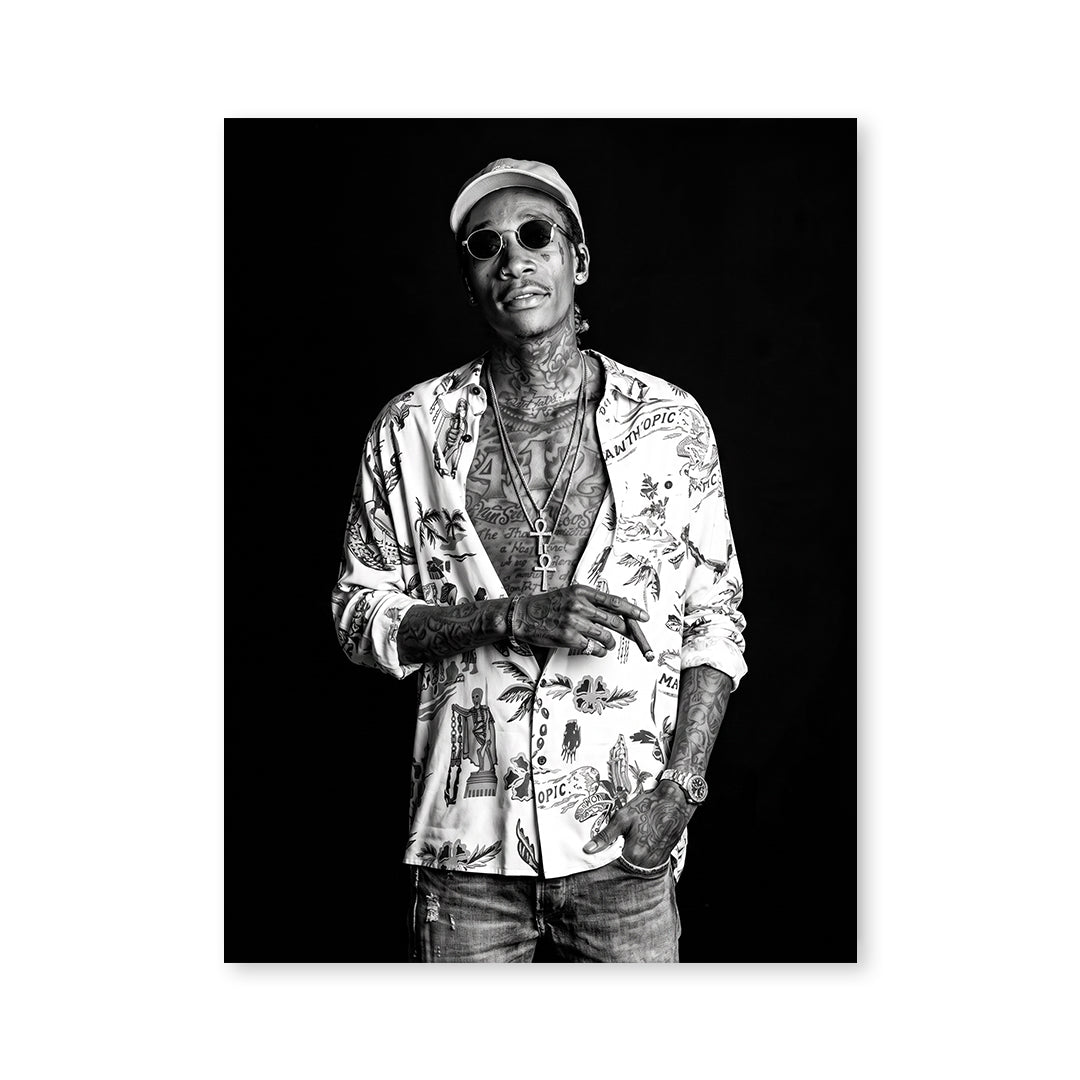 Cuadro Póster Wiz Khalifa | Decoración Hip Hop