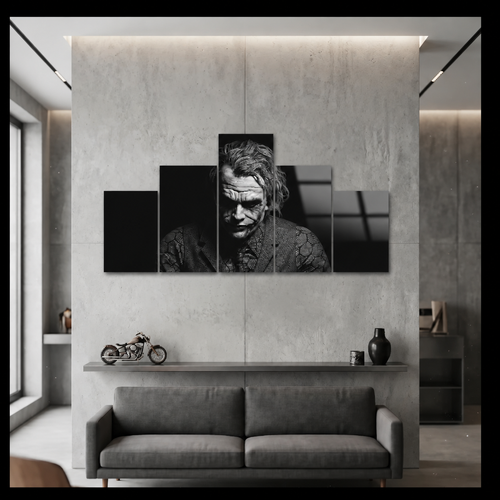 Cuadro de Metacrilato Joker | Decoración en Blanco y Negro