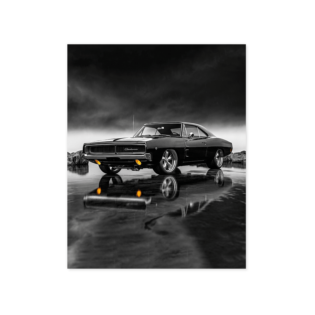 Cuadro Póster Dodge Charger | Decoración de Coches Clásicos