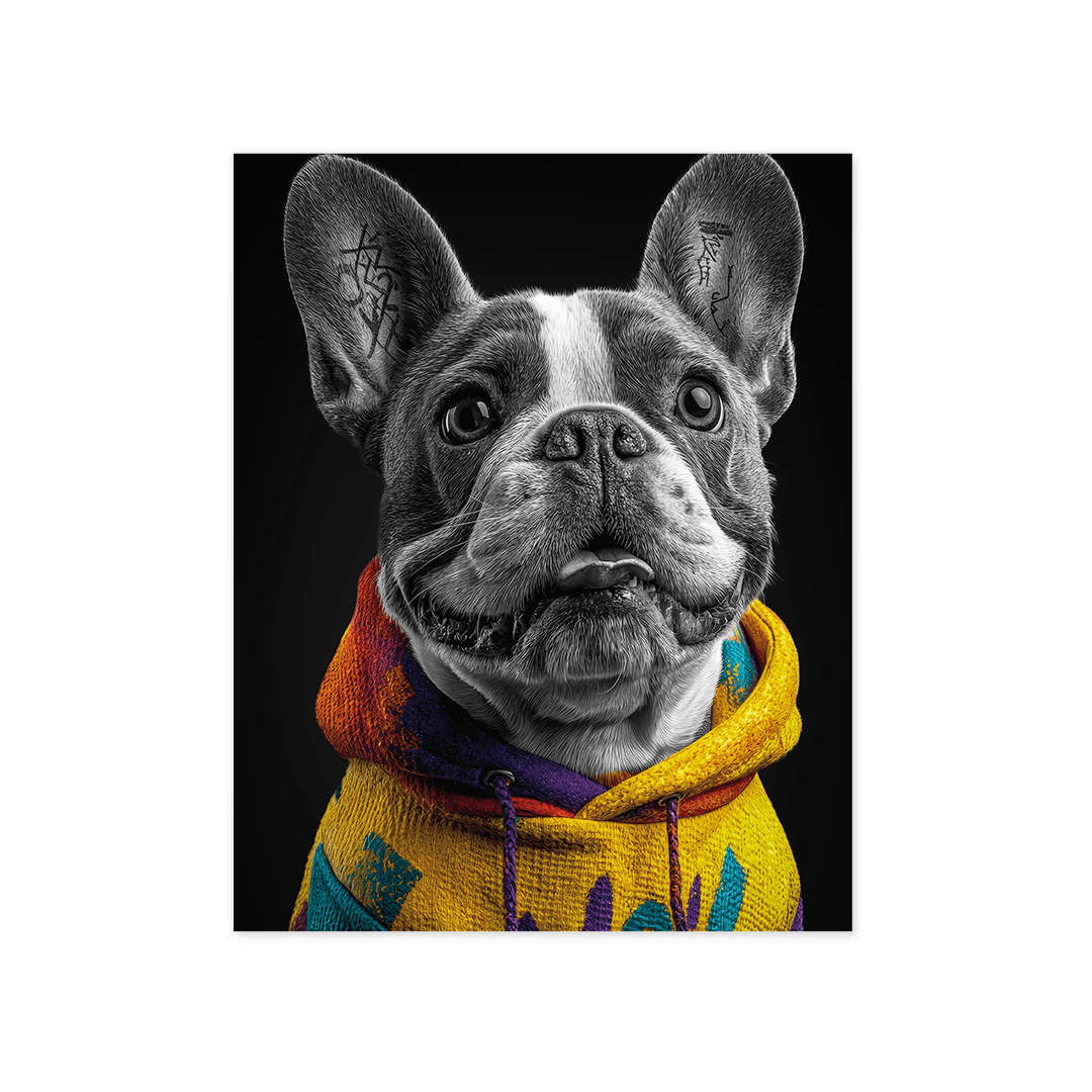 Cuadro Póster Bulldog Francés | Decoración Moderna