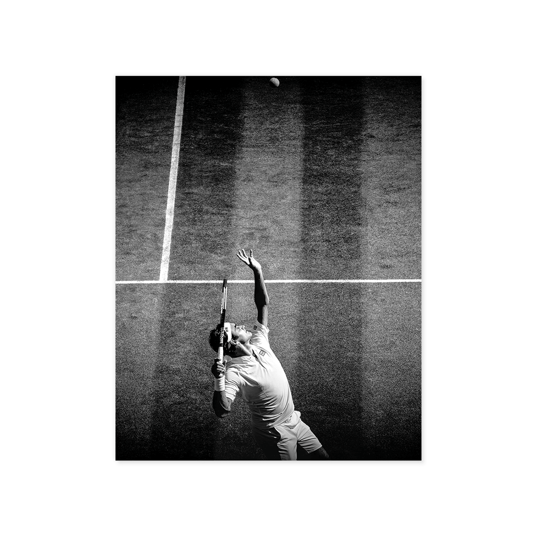 Cuadro Póster Tenis al Saque | Decoración Deportiva