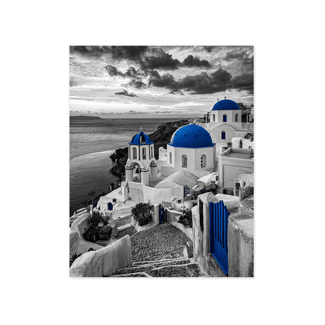 Cuadro Póster Santorini | Decoración Mediterránea