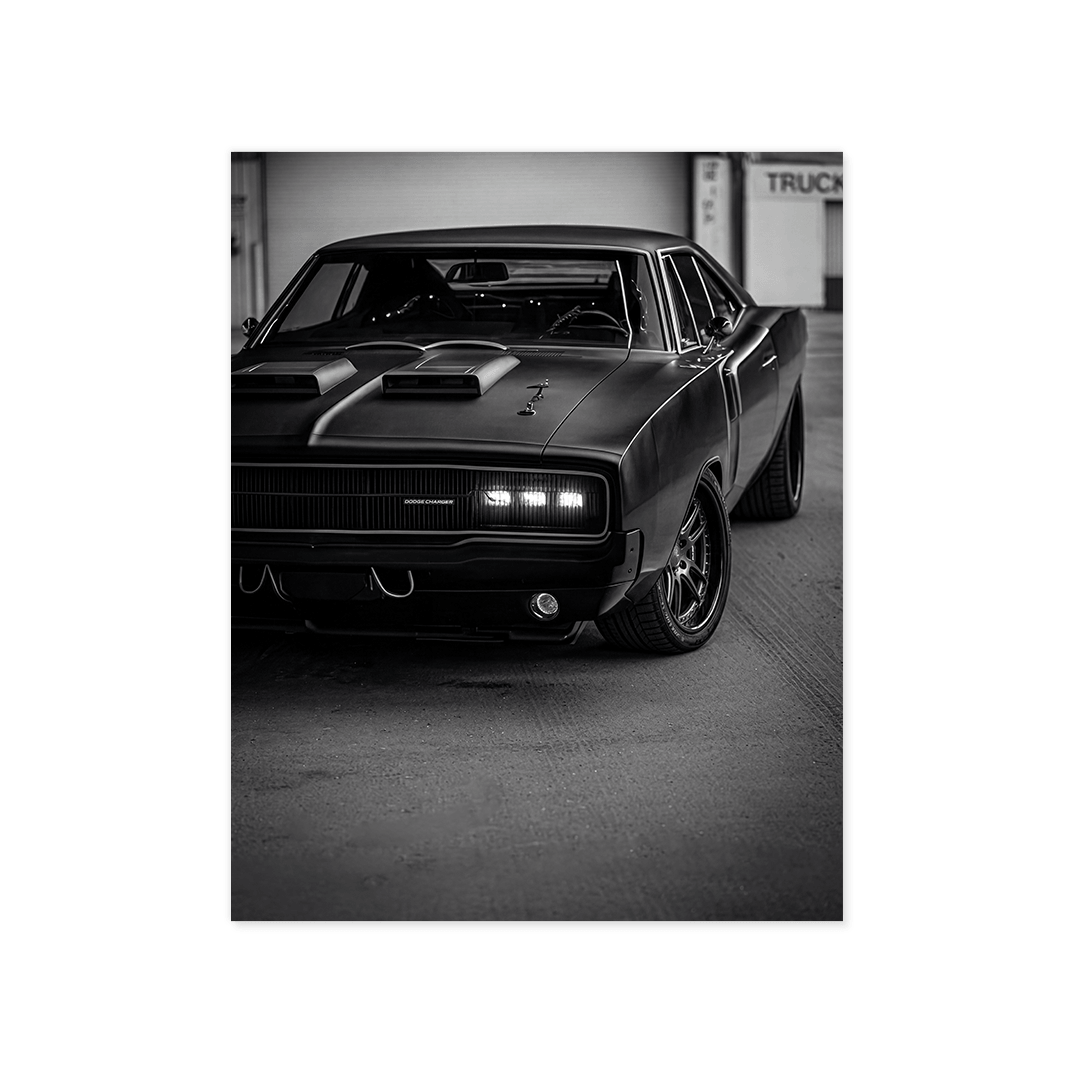 Cuadro Póster Dodge Charger 1968 | Decoración de Coches