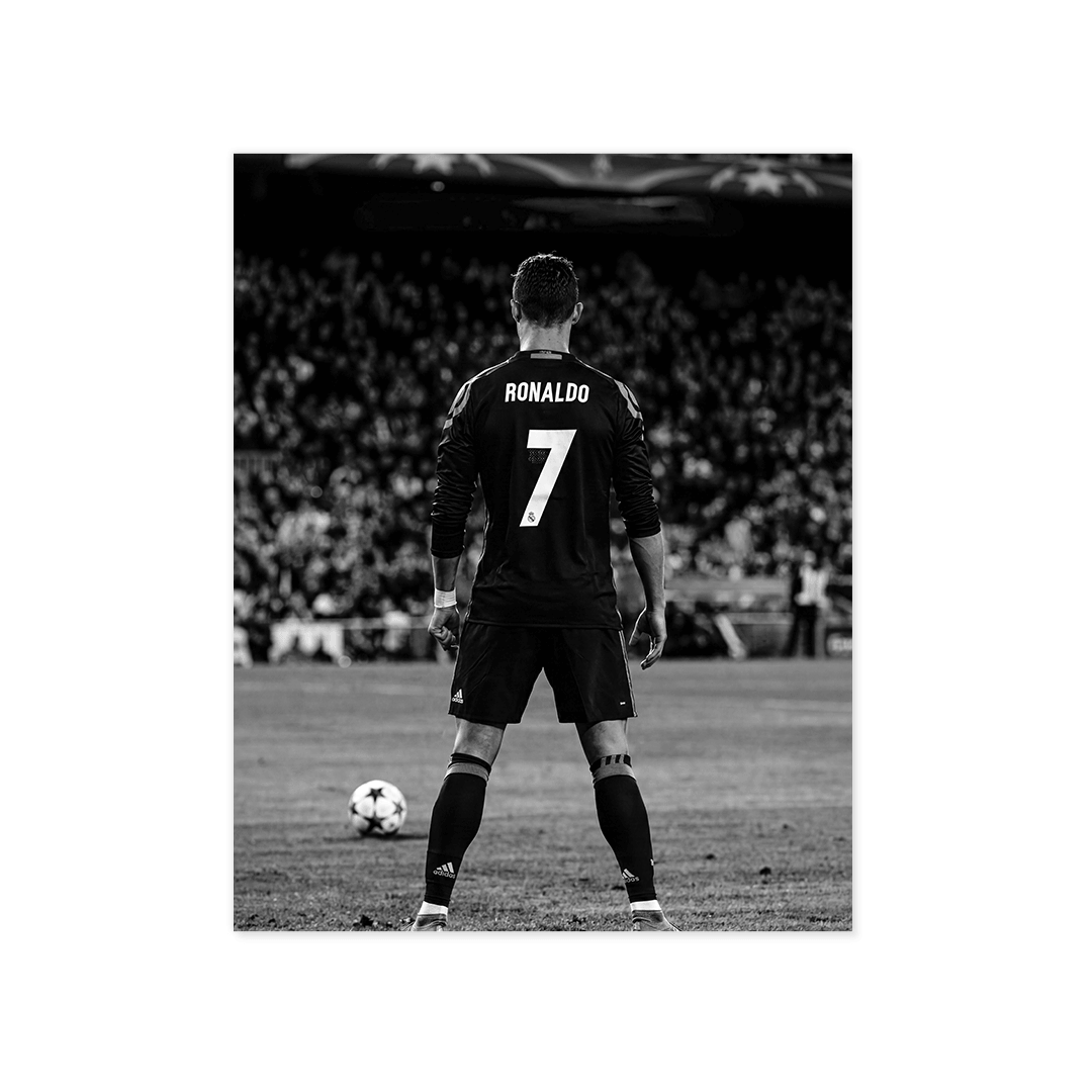 Cuadro Póster Cristiano Ronaldo 7 | Decoración de Fútbol