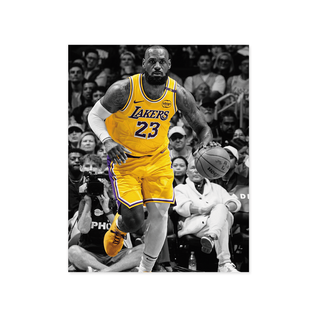 Cuadro Póster LeBron James | Decoración de Baloncesto