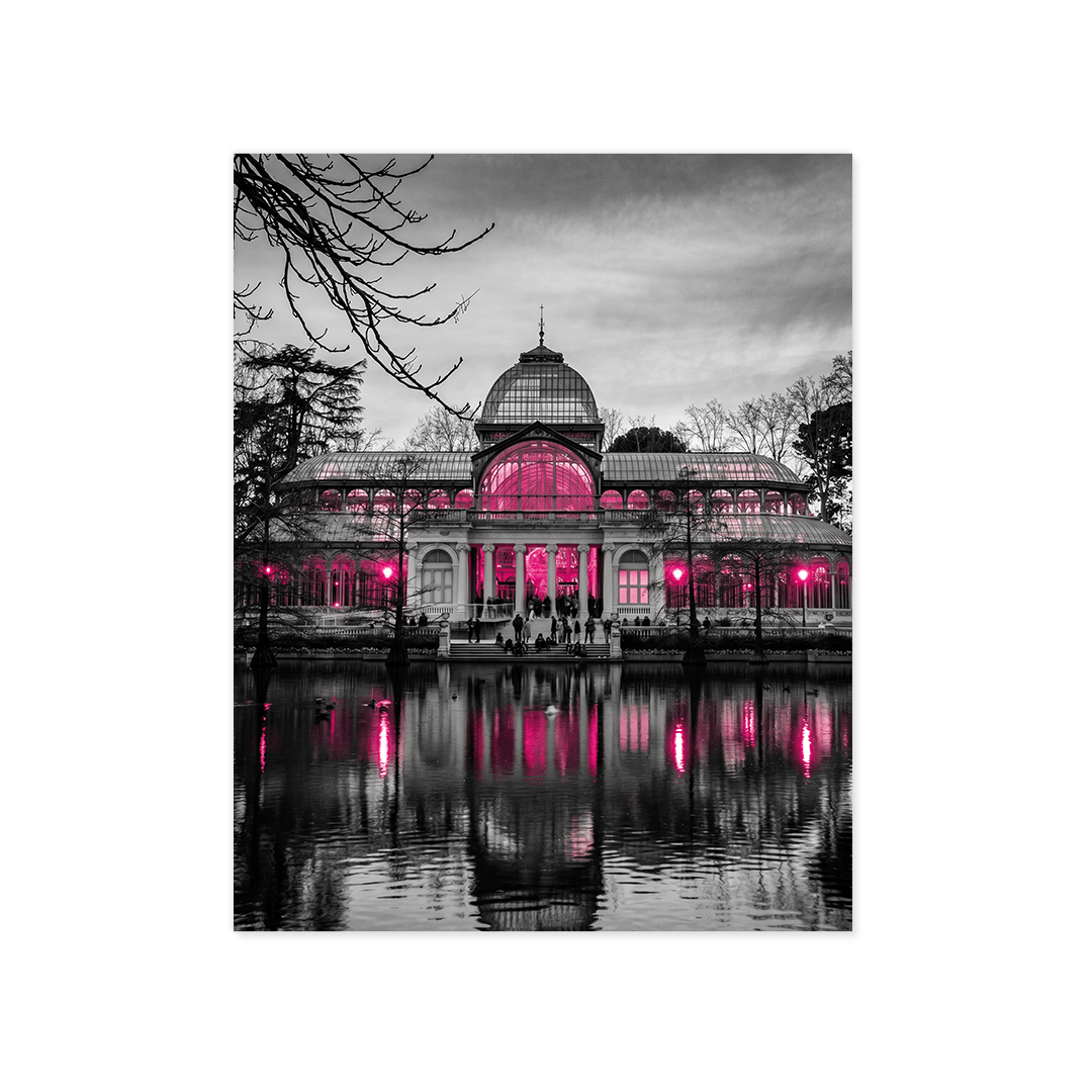 Cuadro Póster Palacio de Cristal | Decoración de Madrid