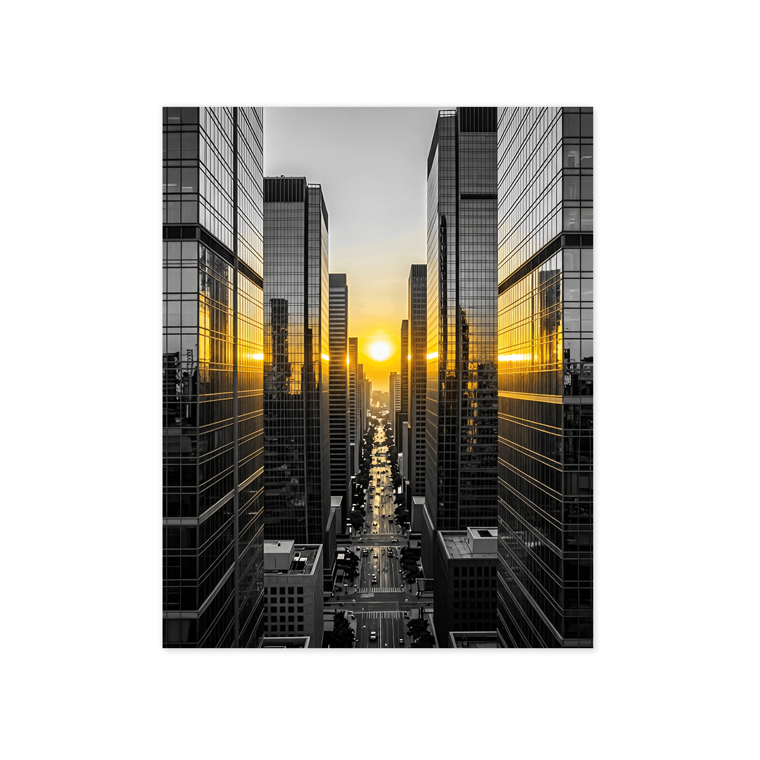 Cuadro Póster Rascacielos | Decoración Urbana Moderna
