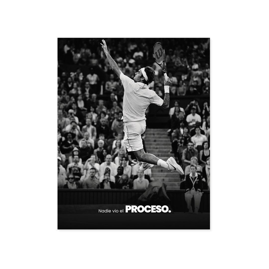 Cuadro Póster Roger Federer | Decoración de Tenis