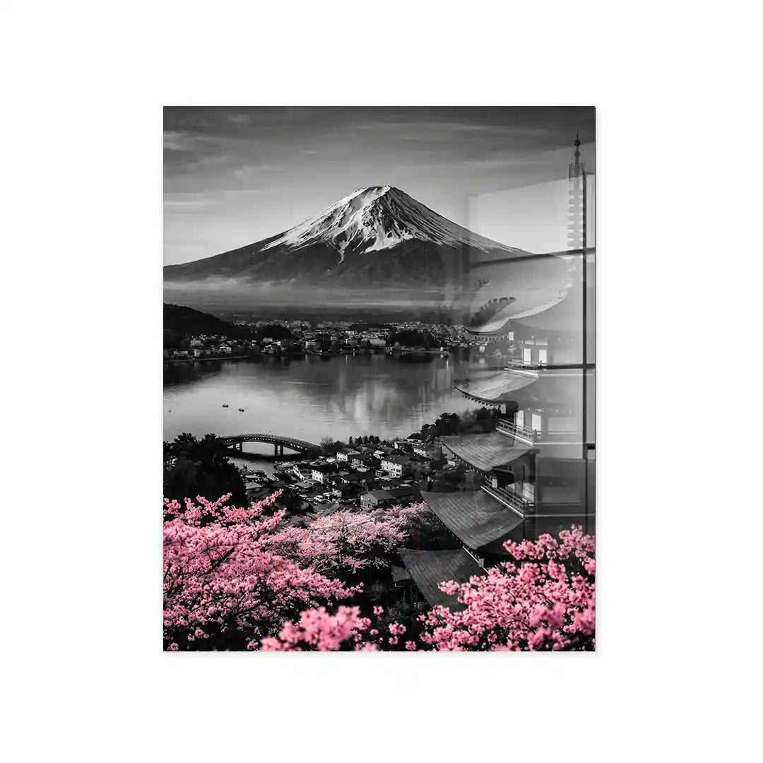 Cuadro Póster Fujiyoshida y Monte Fuji | Decoración Japonesa