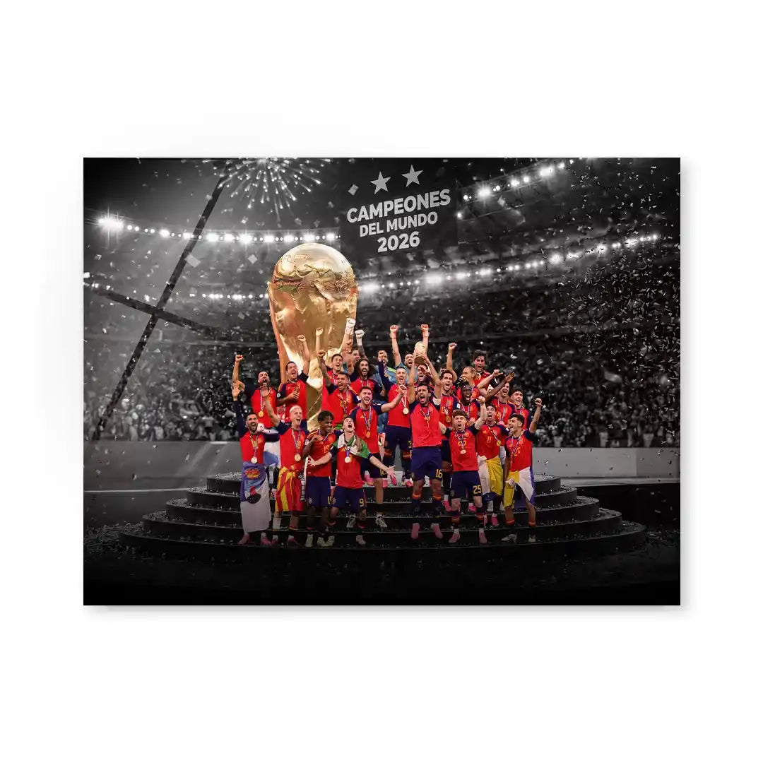 Cuadro Póster España Campeona del Mundo 2026 | Fútbol