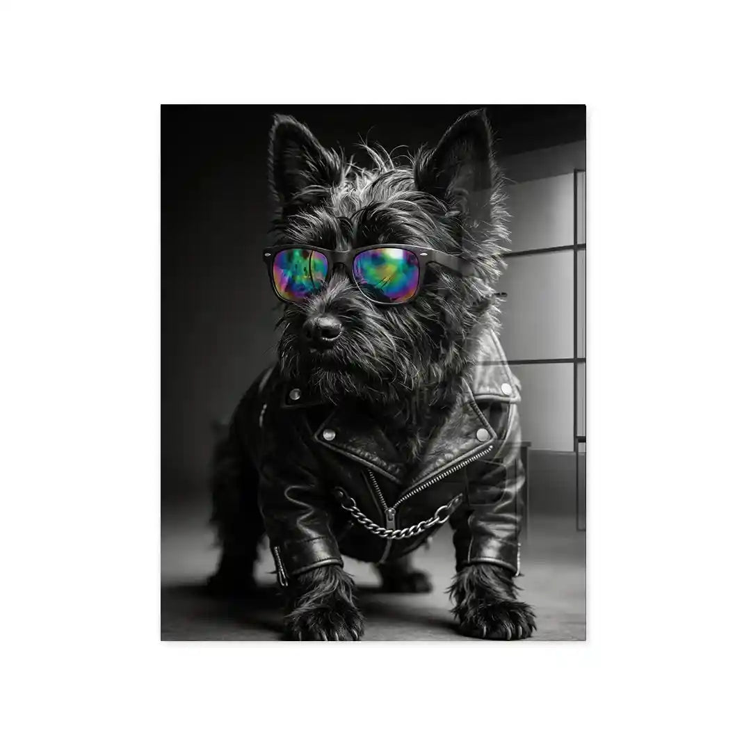 Cuadro Póster Perro Rockero | Decoración Urbana
