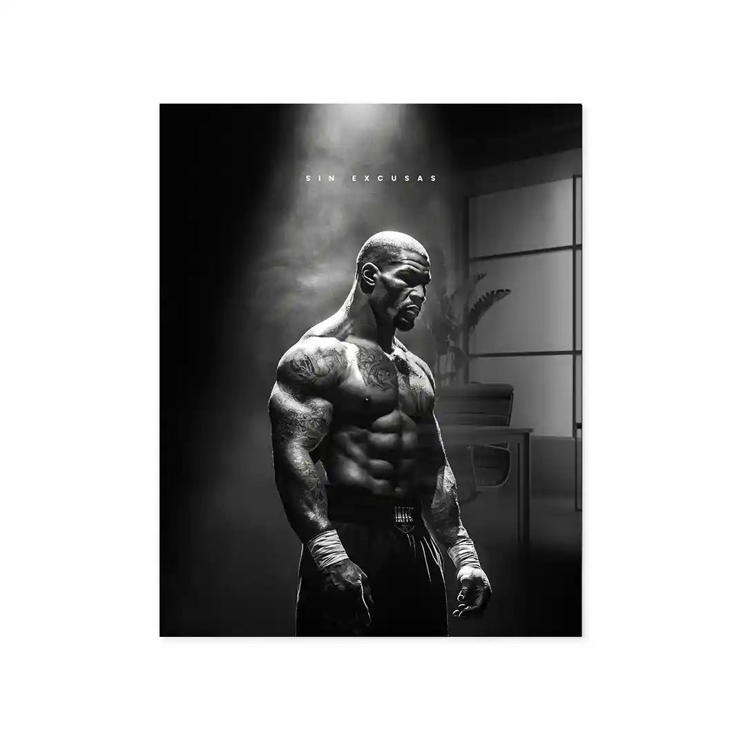 Cuadro Póster Mike Tyson | Decoración de Boxeo