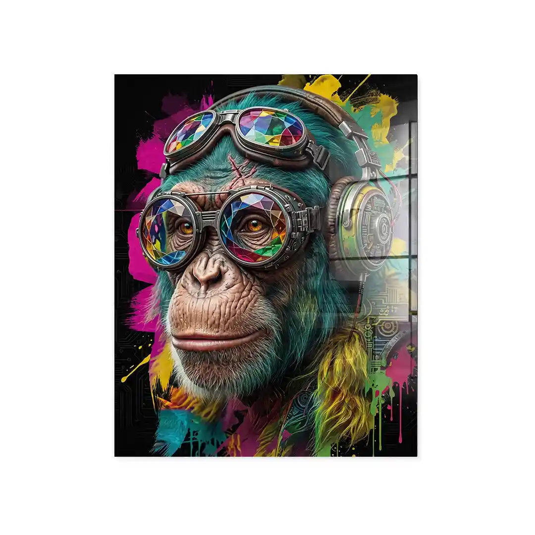 Cuadro Póster Mono Colorido | Decoración Urbana Moderna