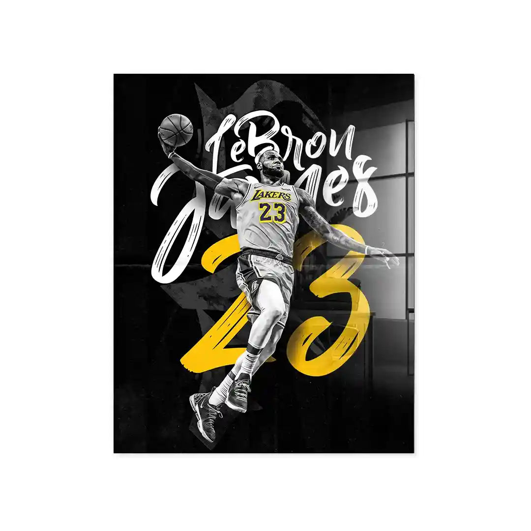 Cuadro Póster LeBron James 23 | Decoración de Baloncesto