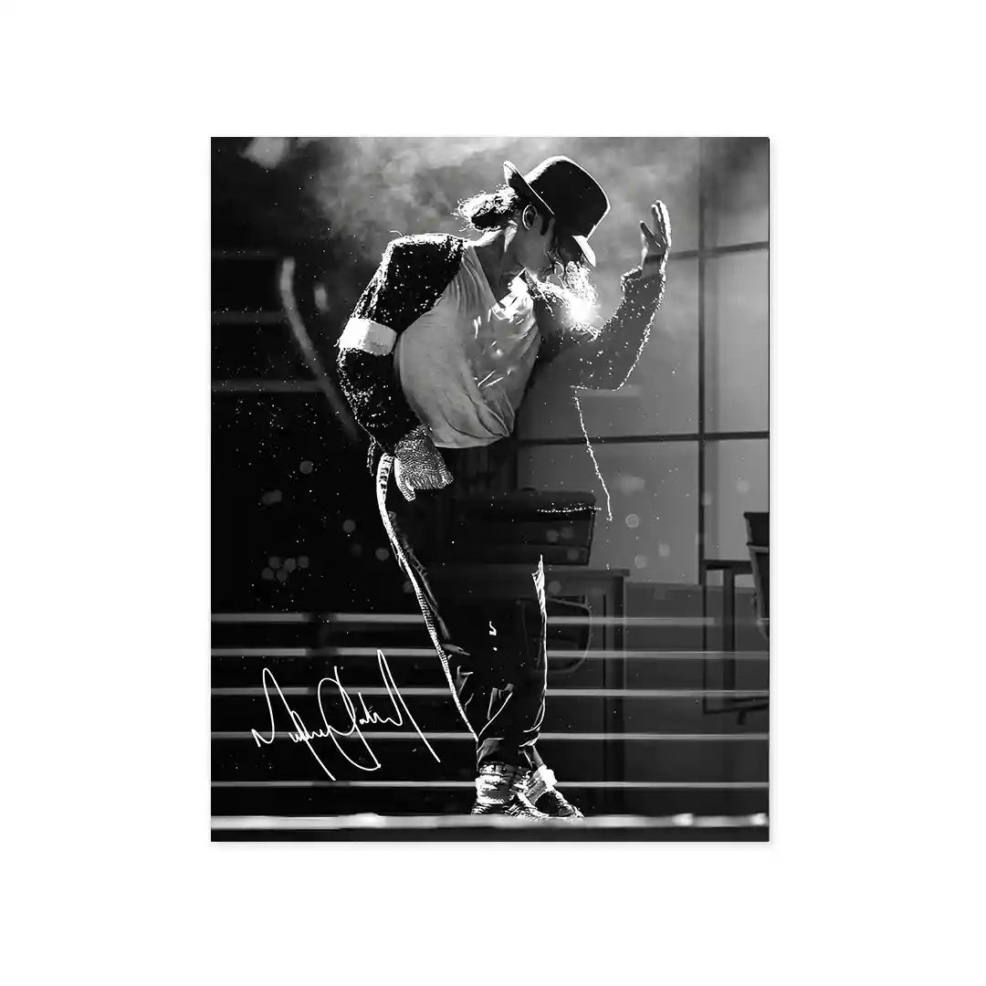 Cuadro Póster Michael Jackson Bailando | Decoración Musical