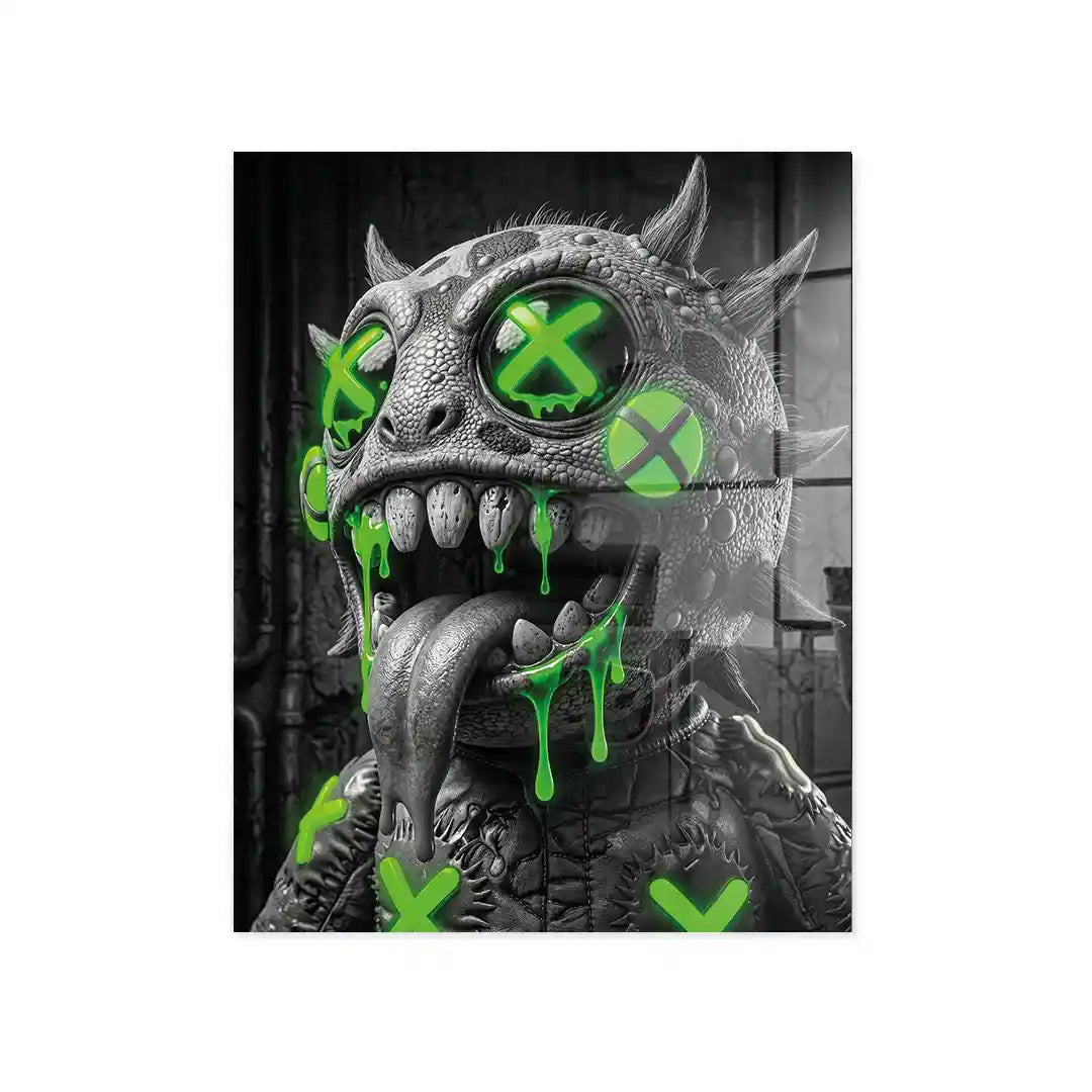 Cuadro Toxic Monster | Neon X | Cuadro Póster Monstruo Urbano