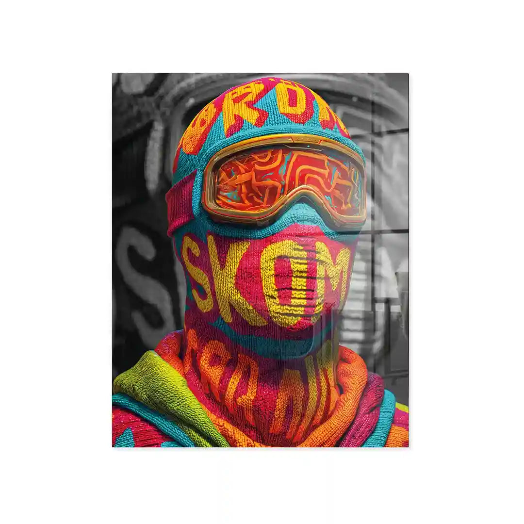 Cuadro Póster Ski Mask | Urban Rider | Color Rush