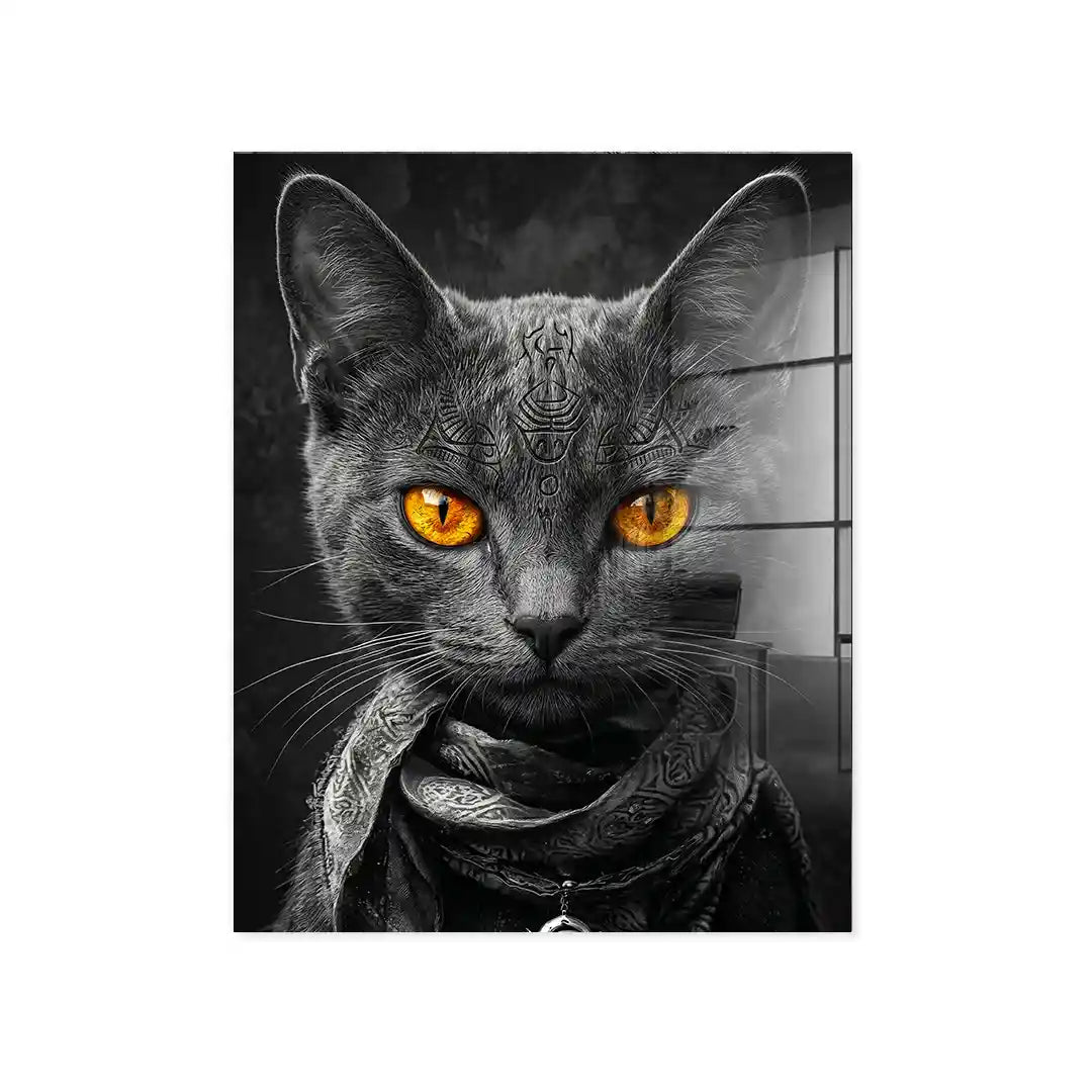 Cuadro Póster Gato Negro | Decoración Urbana Moderna