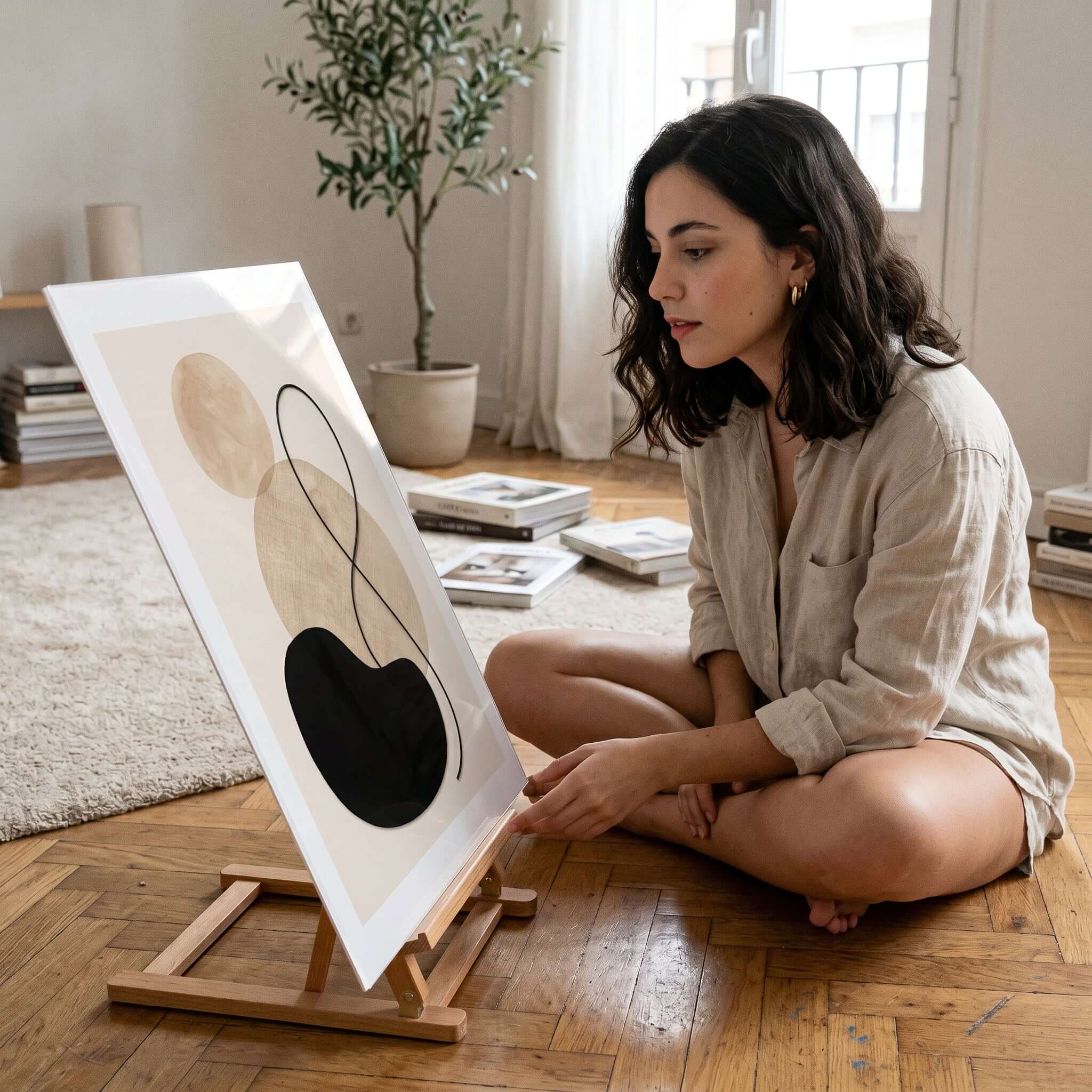 Cuadro Póster Círculos Abstractos | Decoración Minimalista