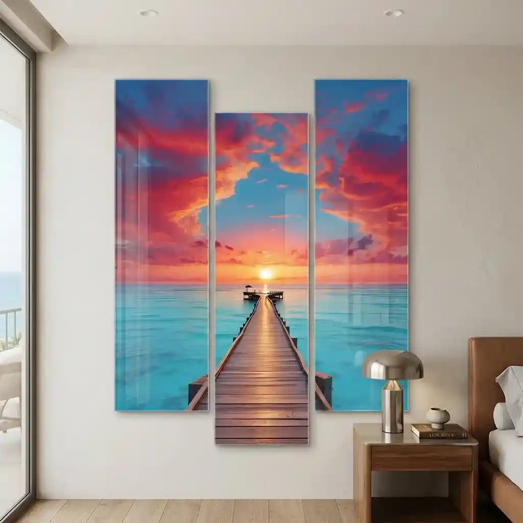 Cuadro Muelle al Atardecer | Camino al Horizonte