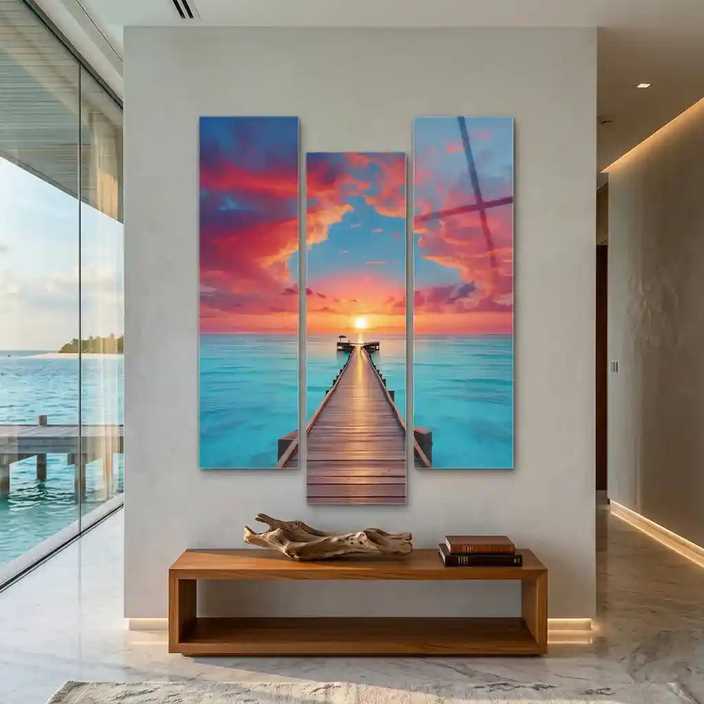 Cuadro Muelle al Atardecer | Camino al Horizonte